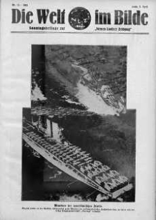 Die Welt im Bilde. Sonntagsbeilage zur "Neuen Lodzer Zeitung" 9 kwiecień 1933 nr 15