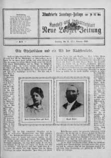 Illustrierte Sonntags Beilage: Handels und Industrieblatt. Neue Lodzer Zeitung 14 - 27 luty 1910 nr 9