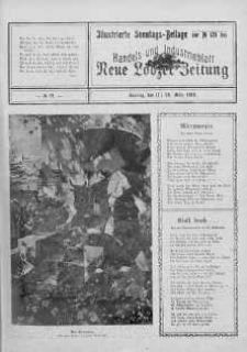 Illustrierte Sonntags Beilage: Handels und Industrieblatt. Neue Lodzer Zeitung 7 - 20 marzec 1910 nr 12