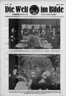 Die Welt im Bilde. Sonntagsbeilage zur "Neuen Lodzer Zeitung" 6 sierpień 1933 nr 32