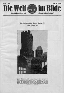 Die Welt im Bilde. Sonntagsbeilage zur "Neuen Lodzer Zeitung" 20 sierpień 1933 nr 34