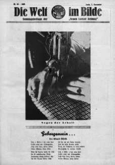 Die Welt im Bilde. Sonntagsbeilage zur "Neuen Lodzer Zeitung" 3 grudzień 1933 nr 49