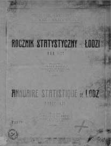 Rocznik Statystyczny Miasta Łodzi 1922