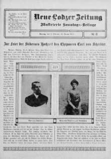 Illustrierte Sonntags Beilage. Neue Lodzer Zeitung 23 styczeń - 5 luty 1911 nr 6