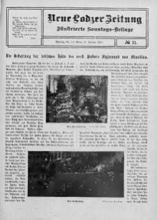 Illustrierte Sonntags Beilage. Neue Lodzer Zeitung 27 luty - 12 marzec 1911 nr 11