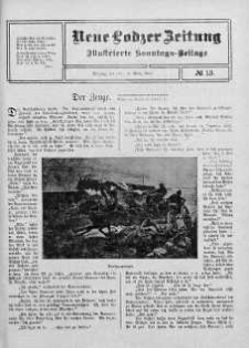 Illustrierte Sonntags Beilage. Neue Lodzer Zeitung 13 - 26 marzec 1911 nr 13