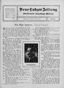 Illustrierte Sonntags Beilage. Neue Lodzer Zeitung 20 marzec - 2 kwiecień 1911 nr 14