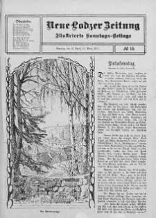 Illustrierte Sonntags Beilage. Neue Lodzer Zeitung 27 marzec - 9 kwiecień 1911 nr 15