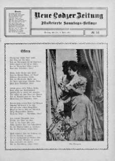 Illustrierte Sonntags Beilage. Neue Lodzer Zeitung 3 - 16 kwiecień 1911 nr 16