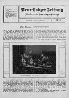 Illustrierte Sonntags Beilage. Neue Lodzer Zeitung 24 kwiecień - 7 maj 1911 nr 19