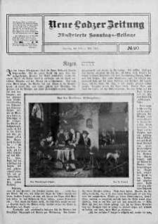 Illustrierte Sonntags Beilage. Neue Lodzer Zeitung 1 - 14 maj 1911 nr 20