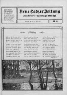 Illustrierte Sonntags Beilage. Neue Lodzer Zeitung 8 - 21 maj 1911 nr 21