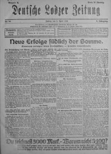Deutsche Lodzer Zeitung 5 kwiecień 1918 nr 94