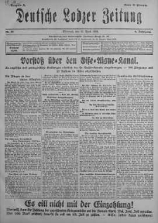 Deutsche Lodzer Zeitung 10 kwiecień 1918 nr 99