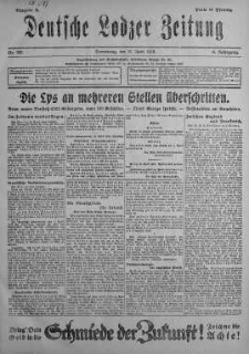 Deutsche Lodzer Zeitung 11 kwiecień 1918 nr 100