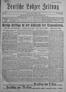 Deutsche Lodzer Zeitung 12 kwiecień 1918 nr 101
