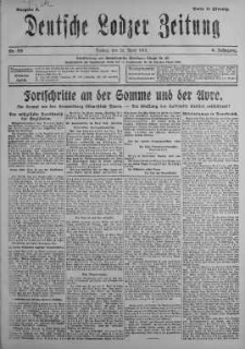 Deutsche Lodzer Zeitung 26 kwiecień 1918 nr 115