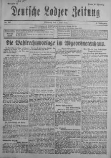 Deutsche Lodzer Zeitung 1 maj 1918 nr 120