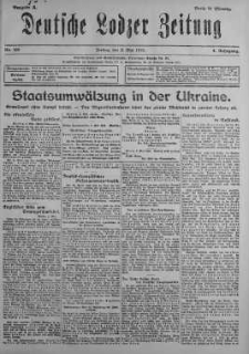 Deutsche Lodzer Zeitung 3 maj 1918 nr 122