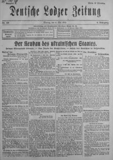 Deutsche Lodzer Zeitung 6 maj 1918 nr 125