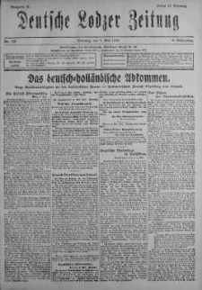 Deutsche Lodzer Zeitung 7 maj 1918 nr 126