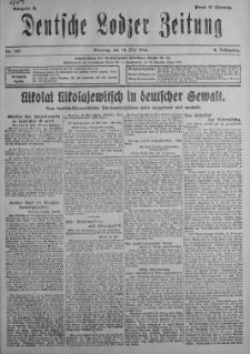 Deutsche Lodzer Zeitung 14 maj 1918 nr 133