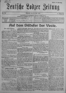 Deutsche Lodzer Zeitung 29 maj 1918 nr 147
