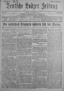 Deutsche Lodzer Zeitung 31 maj 1918 nr 149