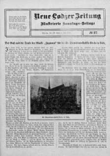 Illustrierte Sonntags Beilage. Neue Lodzer Zeitung 19 czerwiec - 2 lipiec 1911 nr 27
