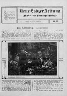 Illustrierte Sonntags Beilage. Neue Lodzer Zeitung 3 - 16 lipiec 1911 nr 29