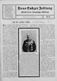 Illustrierte Sonntags Beilage. Neue Lodzer Zeitung 10 - 23 lipiec 1911 nr 30