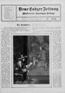 Illustrierte Sonntags Beilage. Neue Lodzer Zeitung 21 sierpień - 3 wrzesień 1911 nr 36