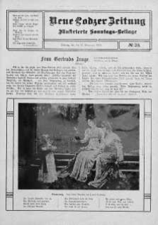 Illustrierte Sonntags Beilage. Neue Lodzer Zeitung 4 - 17 wrzesień 1911 nr 38