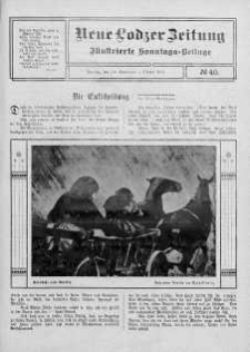 Illustrierte Sonntags Beilage. Neue Lodzer Zeitung 18 wrzesień - 1 październik 1911 nr 40