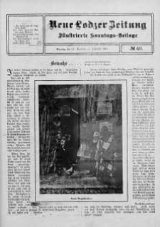 Illustrierte Sonntags Beilage. Neue Lodzer Zeitung 20 listopad - 3 grudzień 1911 nr 49