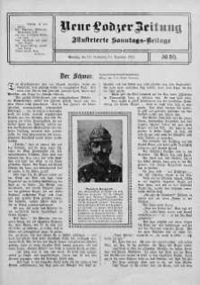 Illustrierte Sonntags Beilage. Neue Lodzer Zeitung 27 listopad - 10 grudzień 1911 nr 50