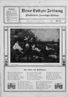 Illustrierte Sonntags Beilage. Neue Lodzer Zeitung 11 - 24 grudzień 1911 nr 52
