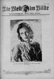 Die Welt im Bilde. Sonntagsbeilage zur "Neuen Lodzer Zeitung" 30 maj 1937 nr 22