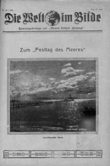 Die Welt im Bilde. Sonntagsbeilage zur "Neuen Lodzer Zeitung" 27 czerwiec 1937 nr 26