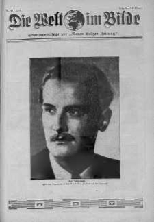 Die Welt im Bilde. Sonntagsbeilage zur "Neuen Lodzer Zeitung" 24 październik 1937 nr 43