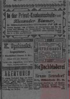 Illustrierte Sonntags Beilage... Dod.: ogłoszenia do 1906 nr 19