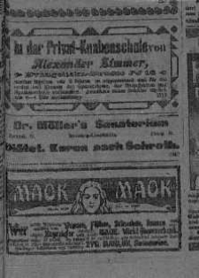 Illustrierte Sonntags Beilage... Dod.: ogłoszenia do 1906 nr 27