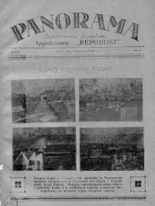 Panorama. Ilustrowany dodatek tygodniowy "Republiki" 1 listopad 1924 nr 5