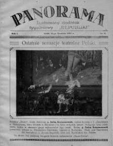 Panorama. Ilustrowany dodatek tygodniowy "Republiki" 14 grudzień 1924 nr 11