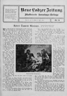 Illustrierte Sonntags Beilage. Neue Lodzer Zeitung 21 marzec - 3 kwiecień 1910 nr 14
