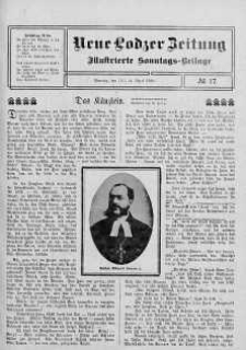 Illustrierte Sonntags Beilage. Neue Lodzer Zeitung 11 - 24 kwiecień 1910 nr 17