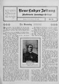 Illustrierte Sonntags Beilage. Neue Lodzer Zeitung 18 kwiecień - 1 maj 1910 nr 18