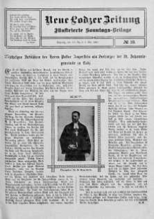 Illustrierte Sonntags Beilage. Neue Lodzer Zeitung 25 kwiecień - 8 maj 1910 nr 19