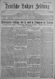 Deutsche Lodzer Zeitung 8 czerwiec 1918 nr 157