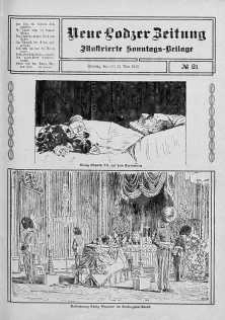 Illustrierte Sonntags Beilage. Neue Lodzer Zeitung 9 - 22 maj 1910 nr 21
